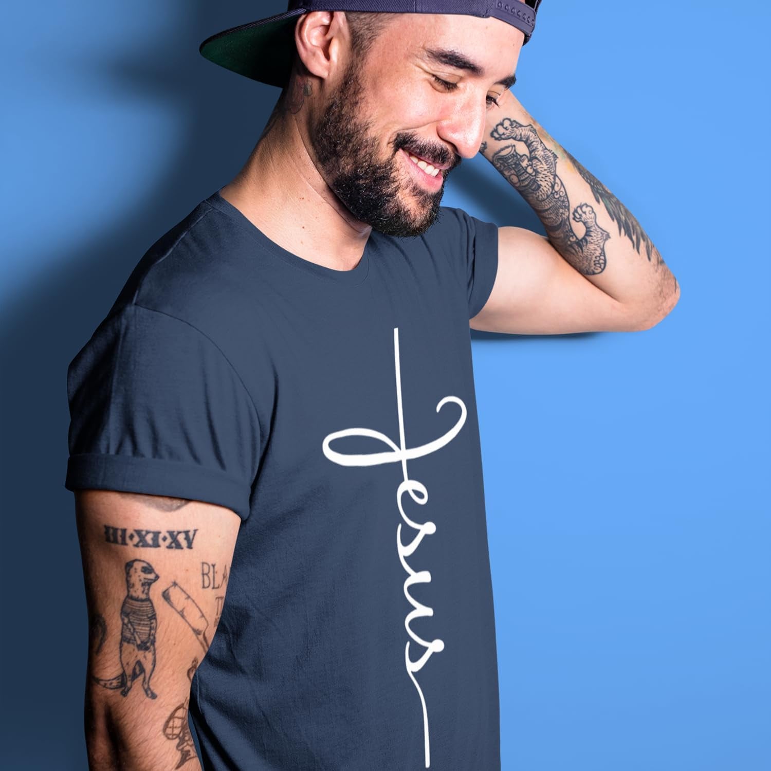 Jesus Cross T-Shirt for Men & Women – Christian Religious Graphic Tee – Inspirational Scripture Shirt – Church, Bible, Gift