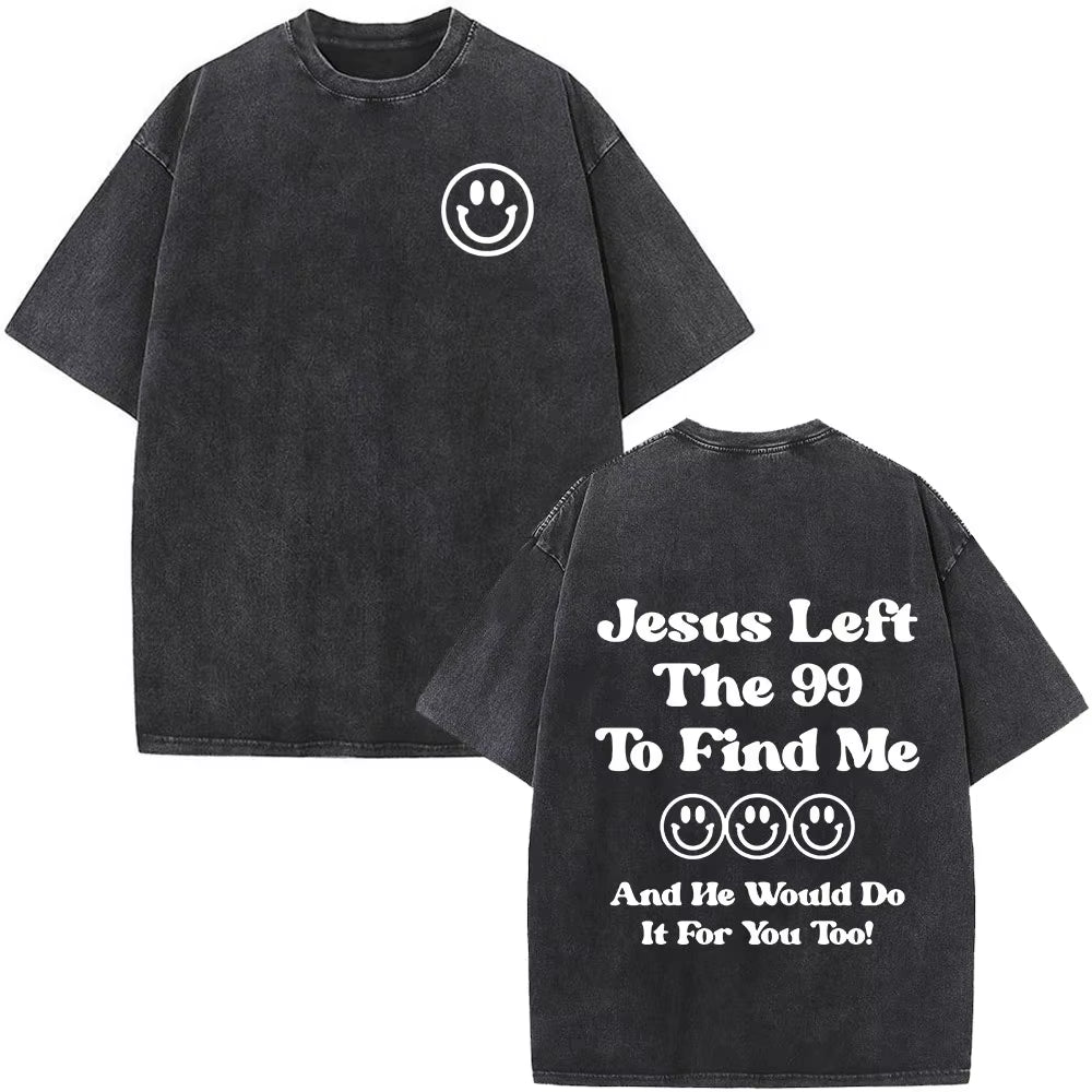 Christian Jesus Faith over Fear Bible Verse Washed T-Shirts Men Women Fashion Vintage Oversized T Shirts Harajuku Cotton T-Shirt