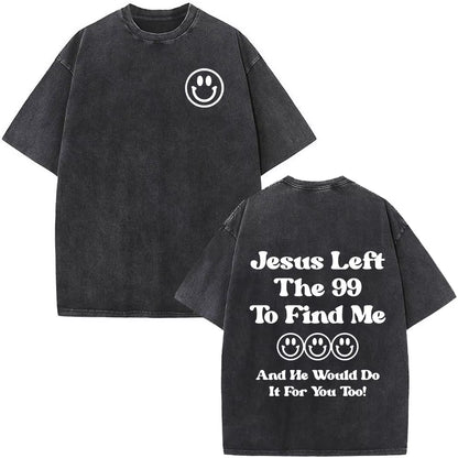 Christian Jesus Faith over Fear Bible Verse Washed T-Shirts Men Women Fashion Vintage Oversized T Shirts Harajuku Cotton T-Shirt